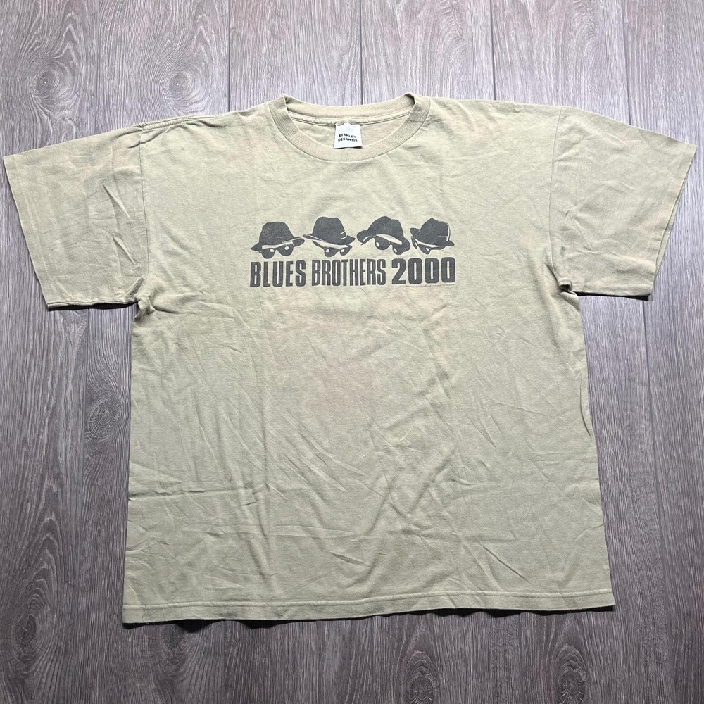 Vintage Blues Brothers Stanley Desantis 1990s Green T Shirt Xl Movie Promo